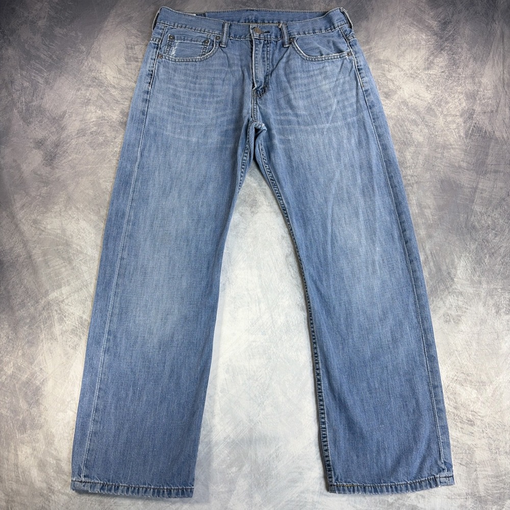 Levi's 569 Loose Straight Jeans Mens 31x30 Blue Denim Light Wash Relaxed Fit